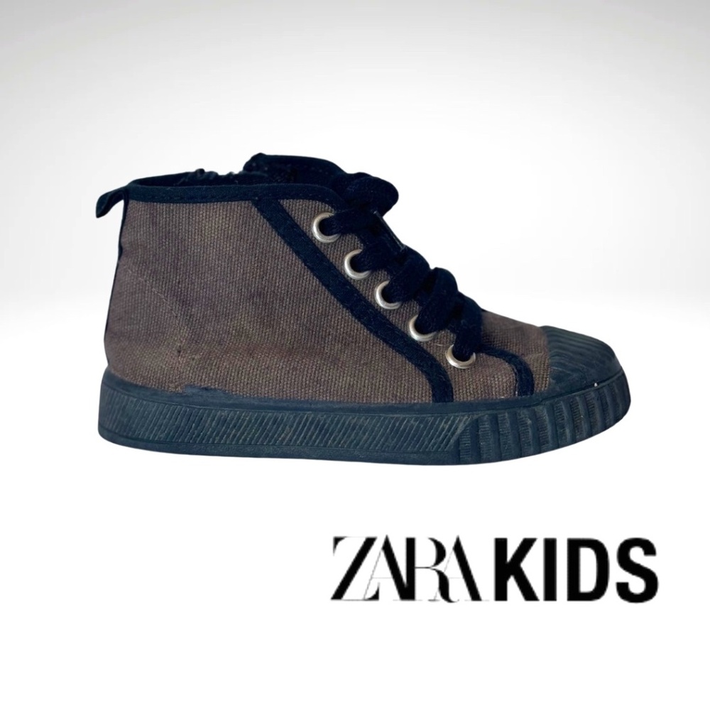 ZARA KIDS LEATHER HIGH-TOPS, TODDLER SIZE 8